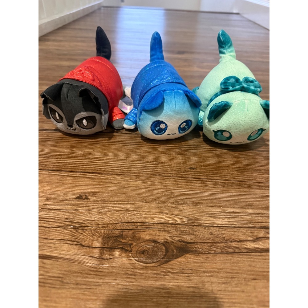 Aphmau MeeMeows 6" Plush Lot Aaron Pierce Kim Cat Figures Lot of 3